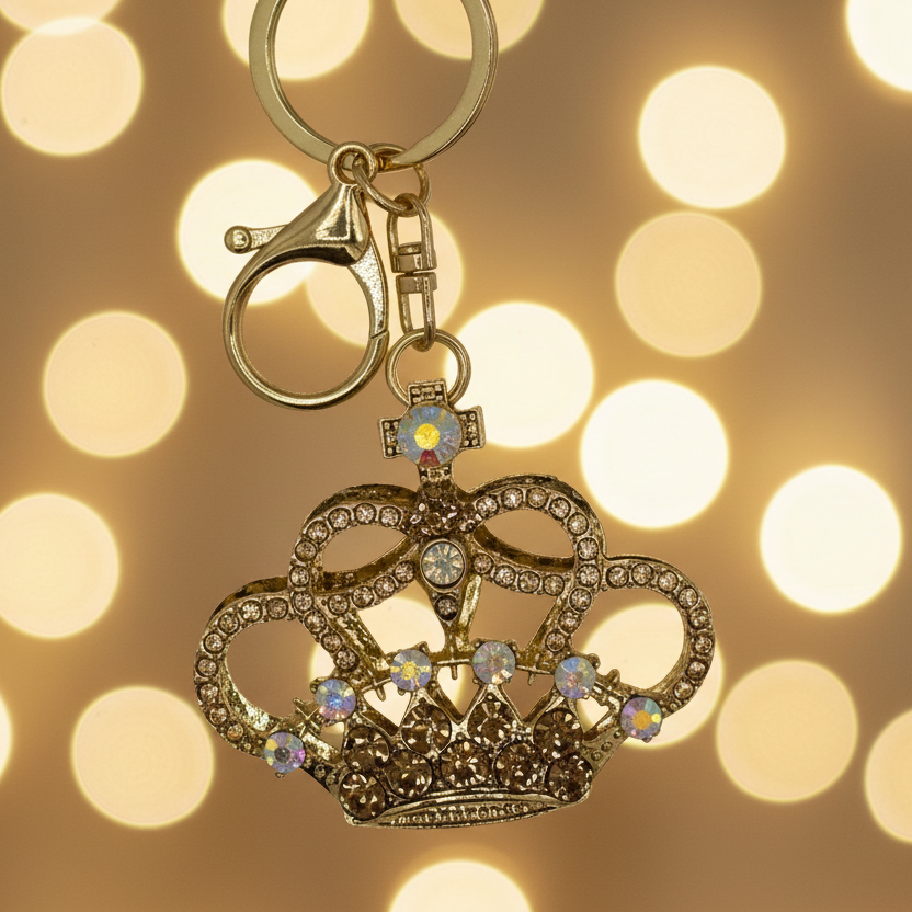Keychain: Jeweled crown