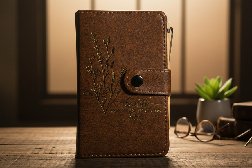 Mini Brown Leather Notebook