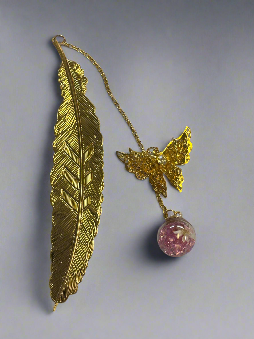 Feather/butterfly bookmark