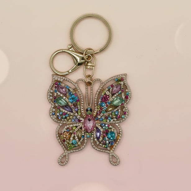 Keychain: Jeweled Butterfly