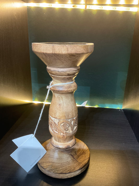 Wooden candle stick