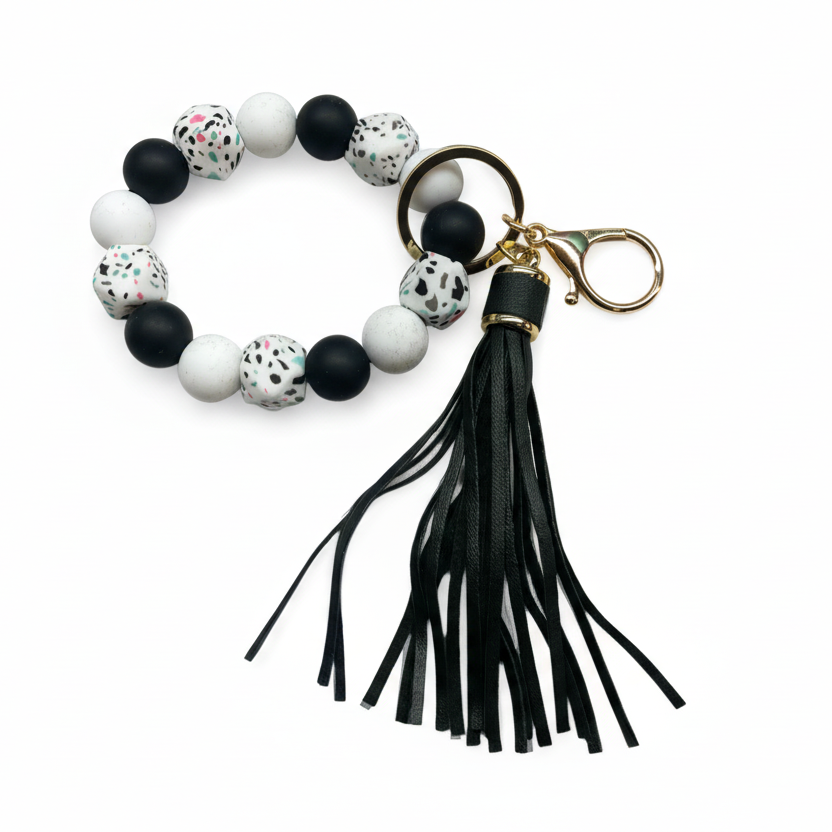 Keychain: Beaded Tassel