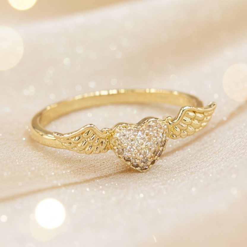 Ring: Heart wings