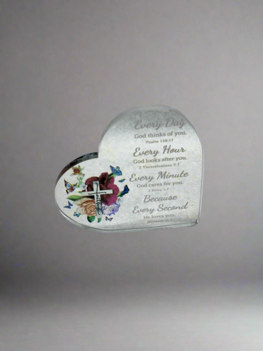 Table decor plaque Be Strong and Courageous