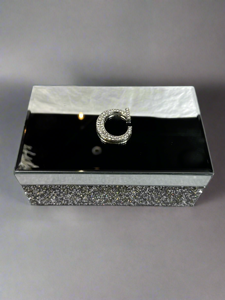 Glass jewelry box