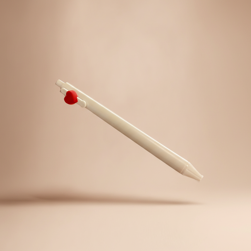 Pen: White heart
