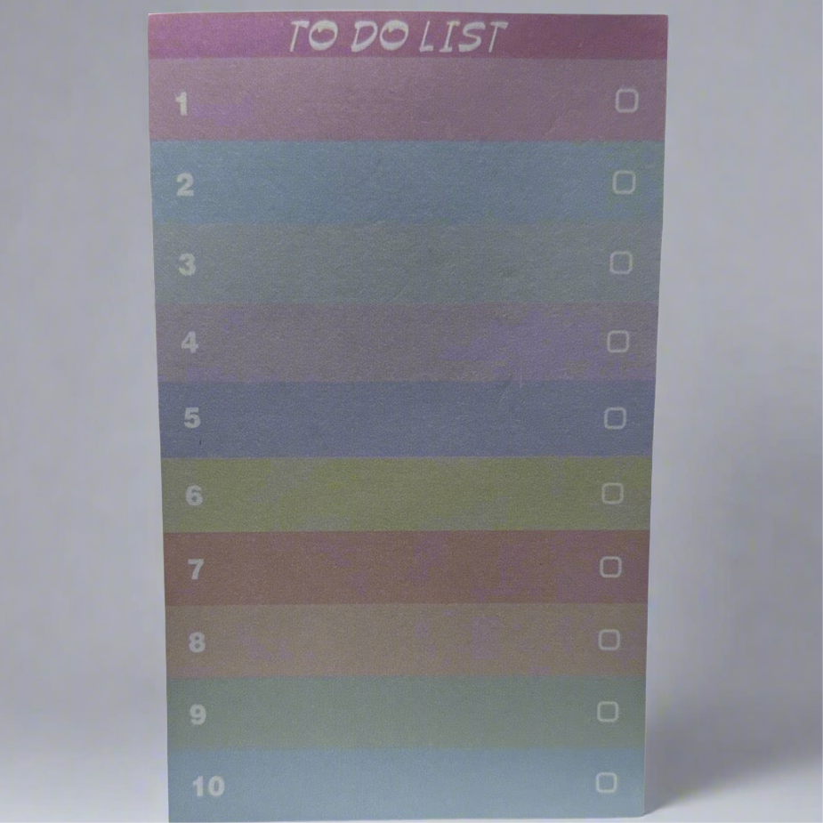 Rainbow sticky note pad