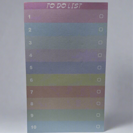 Rainbow sticky note pad