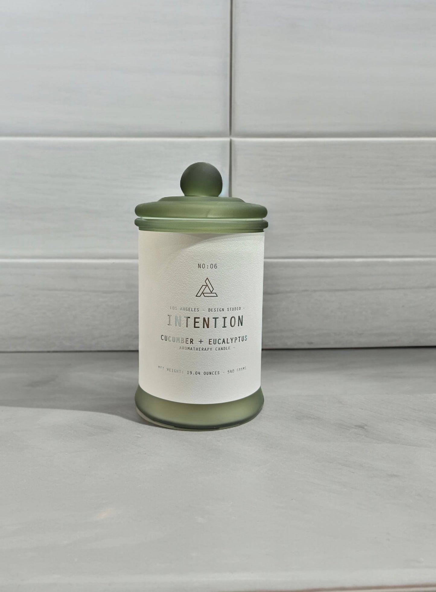 Cucumber Eucalyptus Intention candle