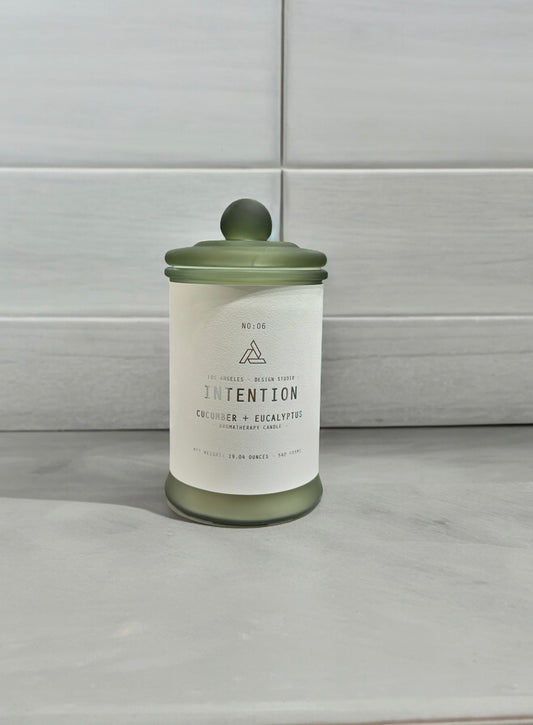 Cucumber Eucalyptus Intention candle