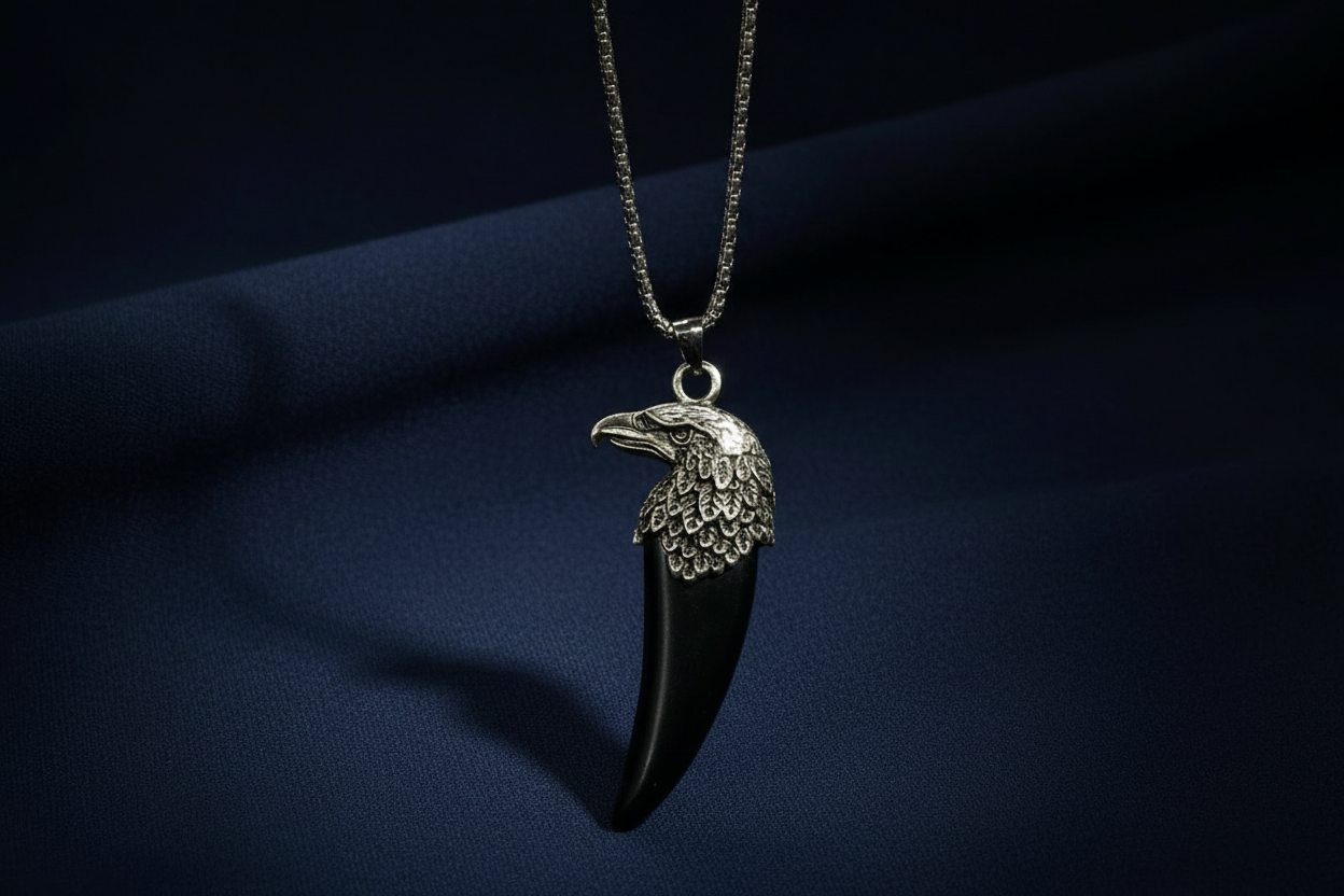 Eagle head & Tooth Necklace