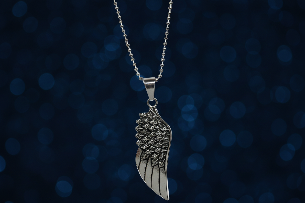 Angel Wing Titanium Steel Necklace