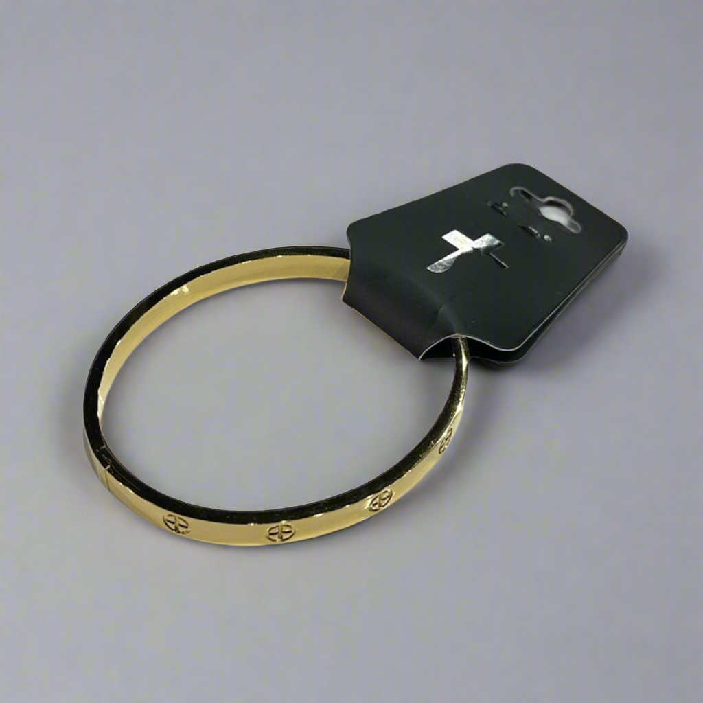 Cross Bangle Bracelet