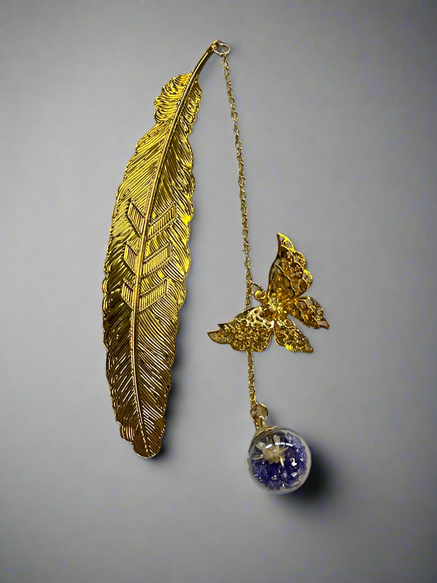 Feather/butterfly bookmark