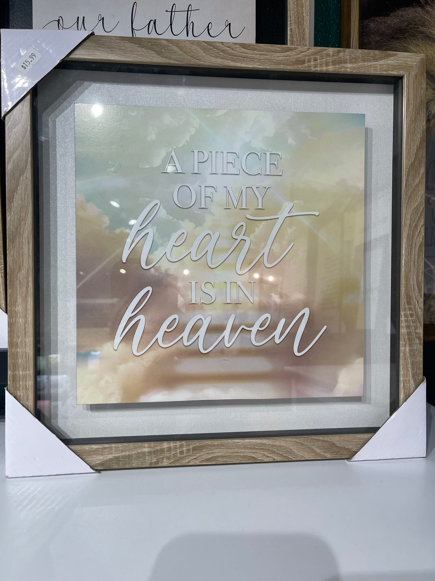 “A Piece of My Heart Is In Heaven” Wall Decor