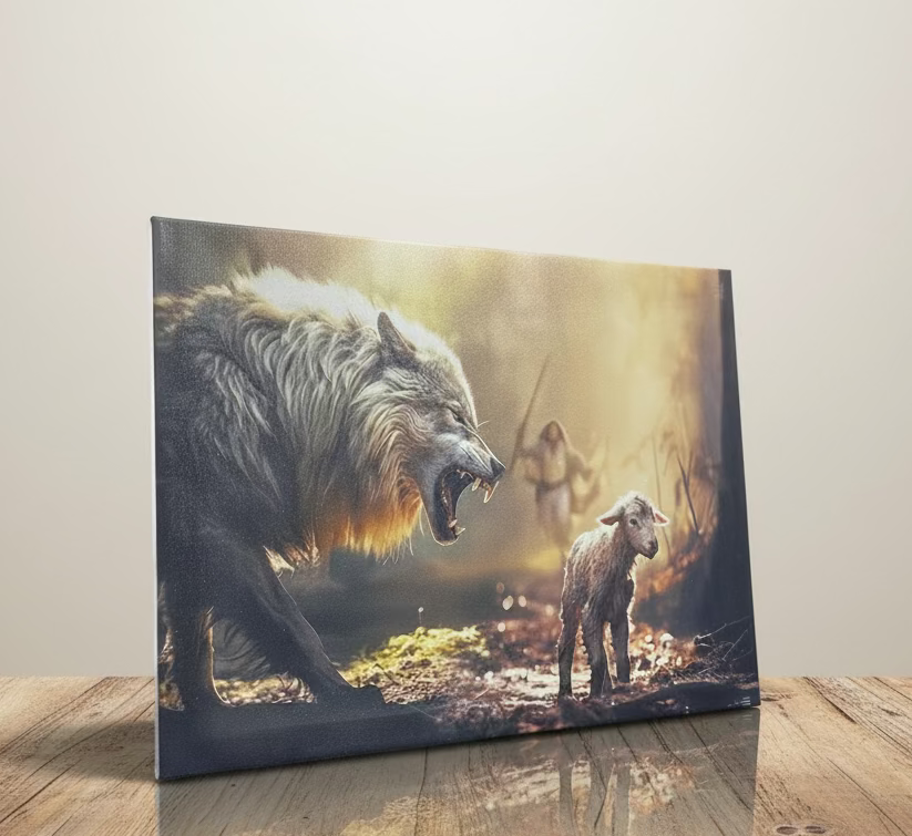 Wall Decor: Wolf & The Lamb