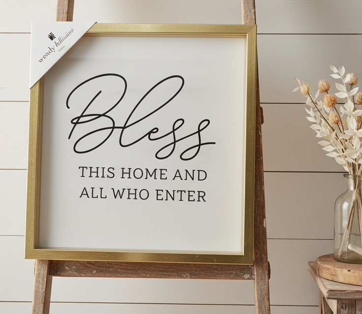 Wall Art: Bless This Home And All Who Enters