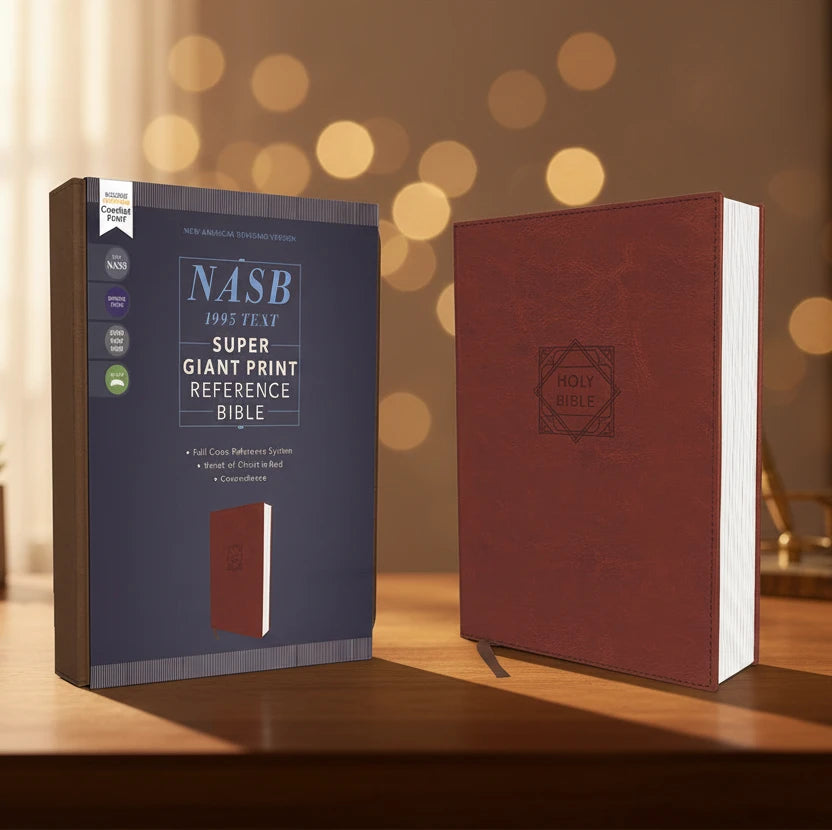 NASB, Super Giant Print Reference Bible, Red Letter Edition, 1995 Text, Comfort Print