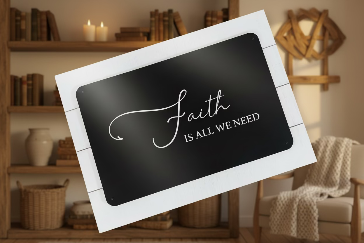 Wall Art: Faith is all we need