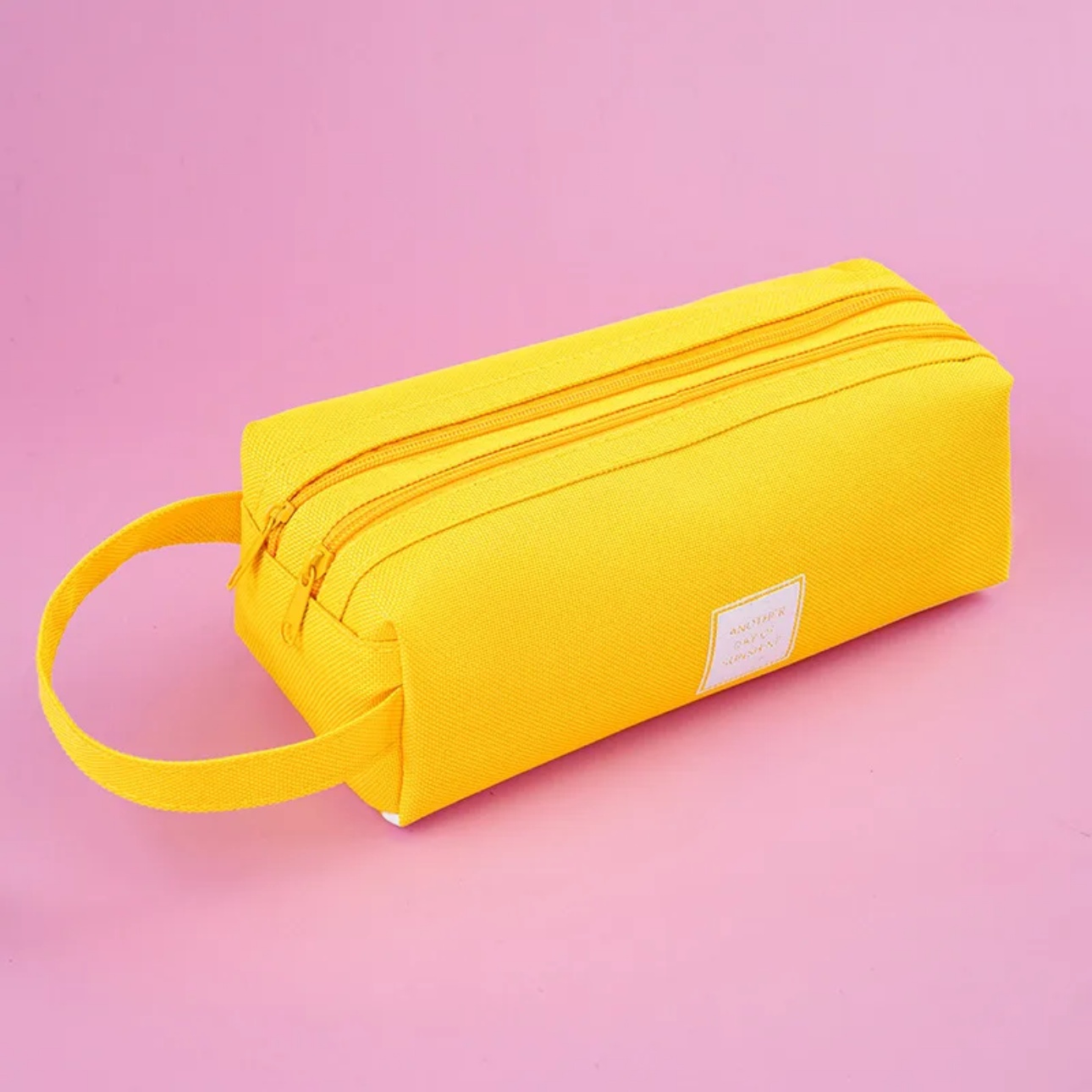 Double layer simple pencil case