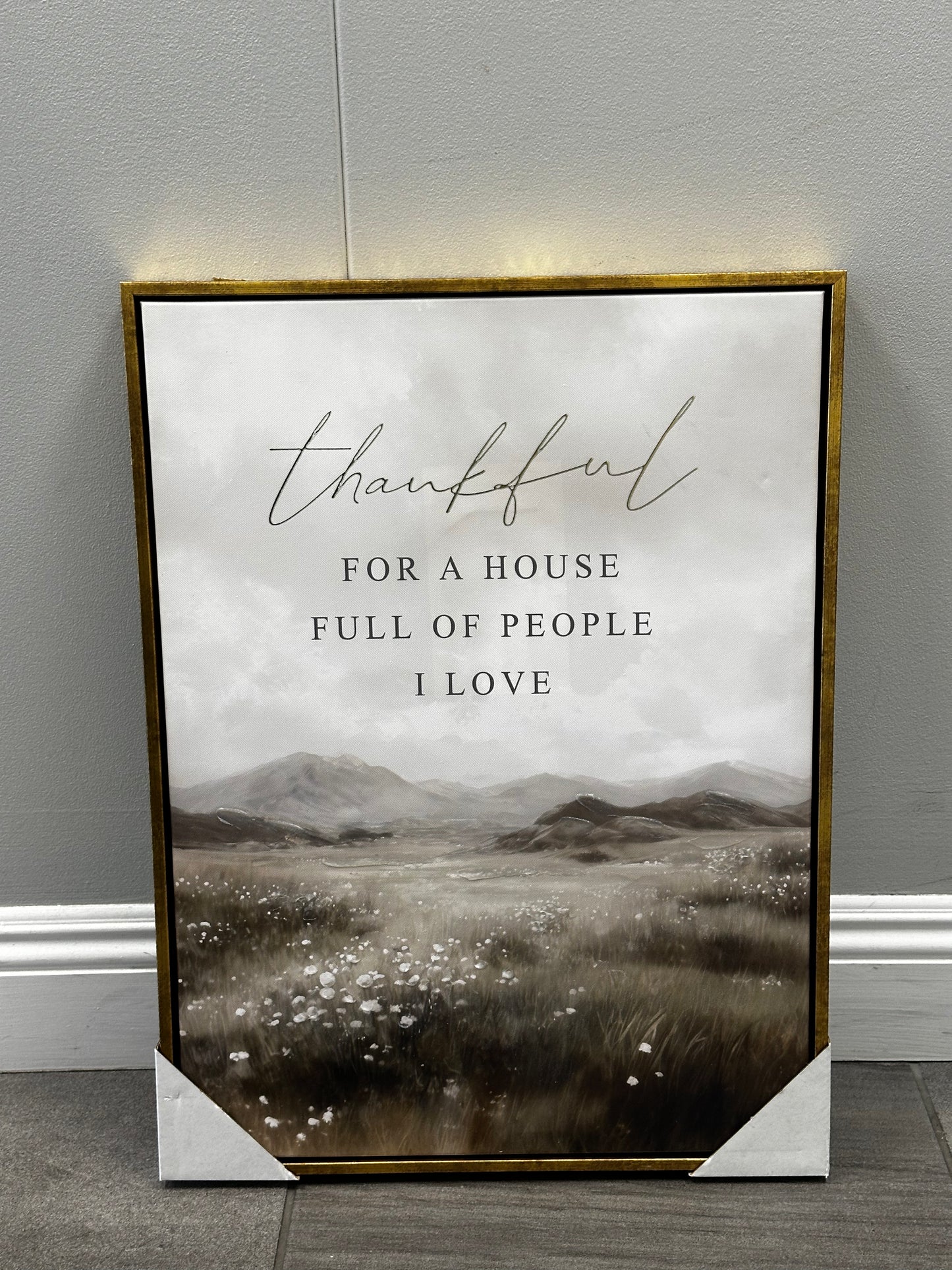 Wall Art: Thankful For A House Full Of People I Love