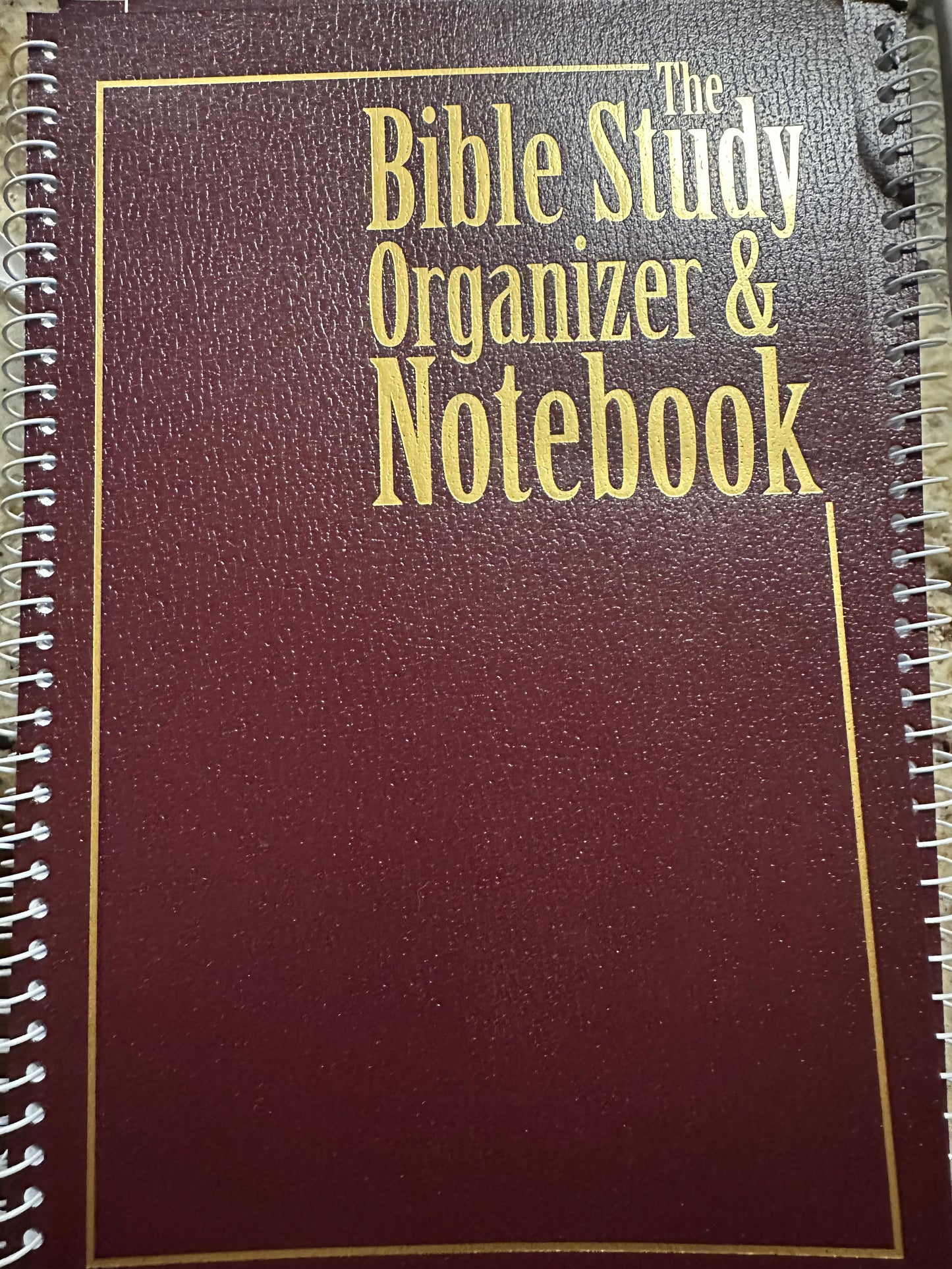 Bible Study Notebook