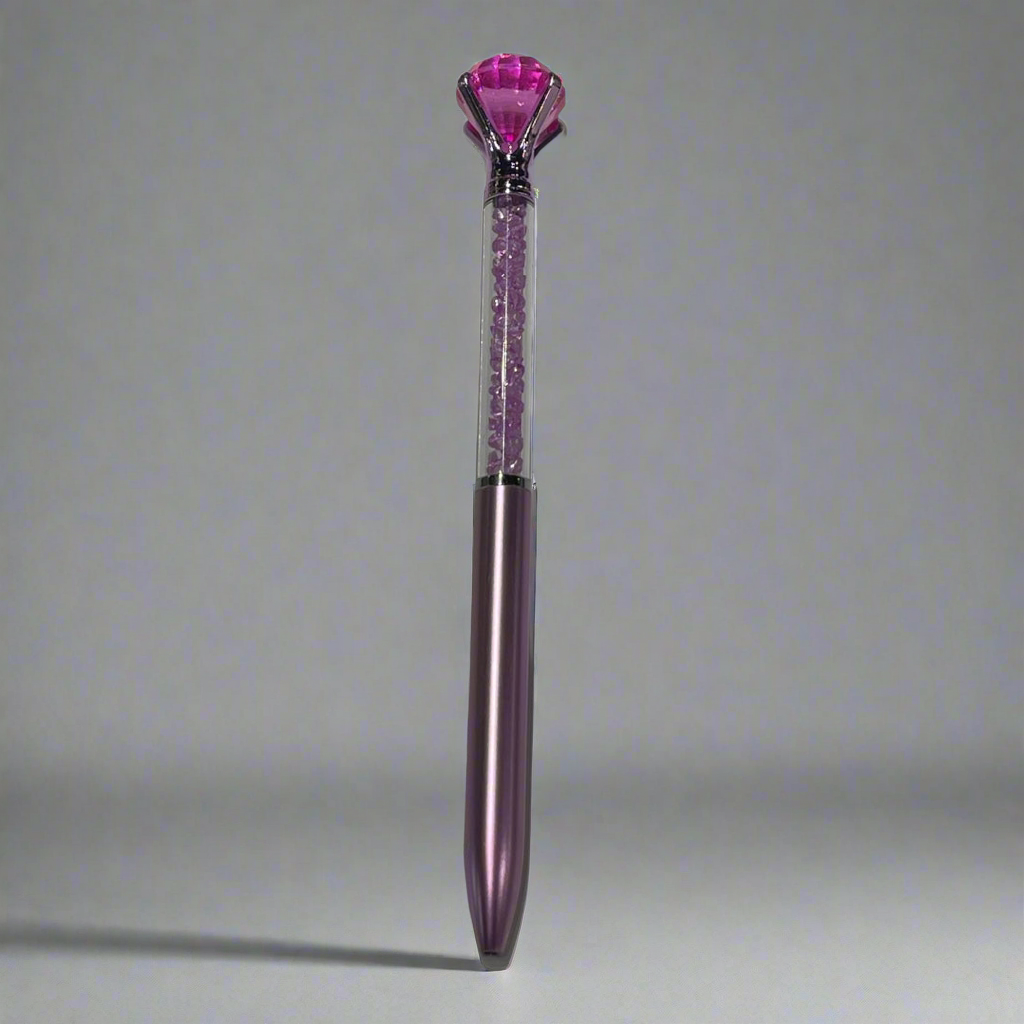Purple diamond top pen