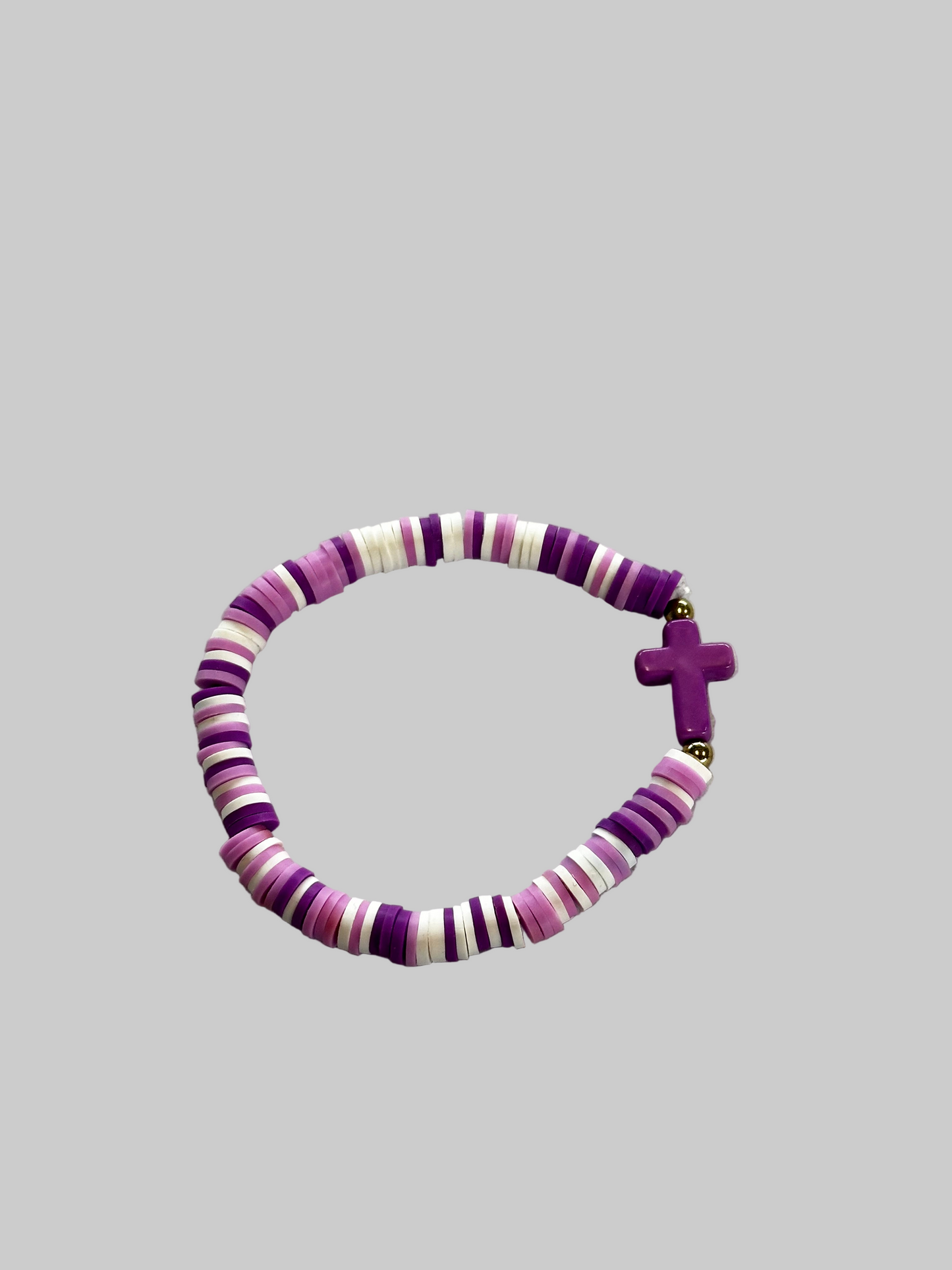 Bracelet: colorful beaded cross
