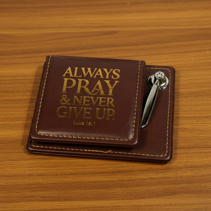Note Pad: Bible Verses & Pen Holder