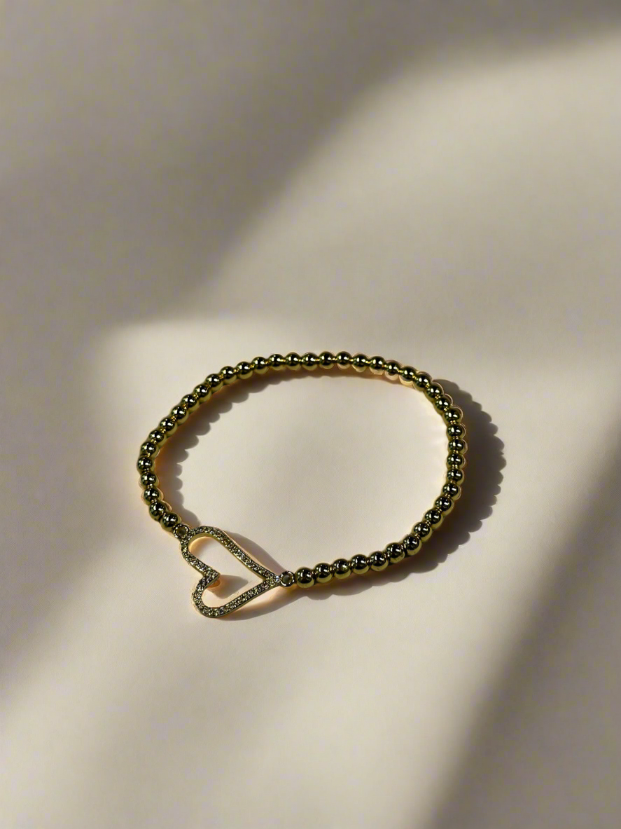 Bracelet: Gold Beaded