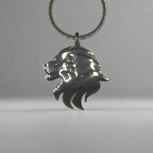Gold Flat Lion Head