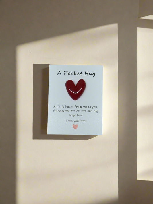 A pocket hug card