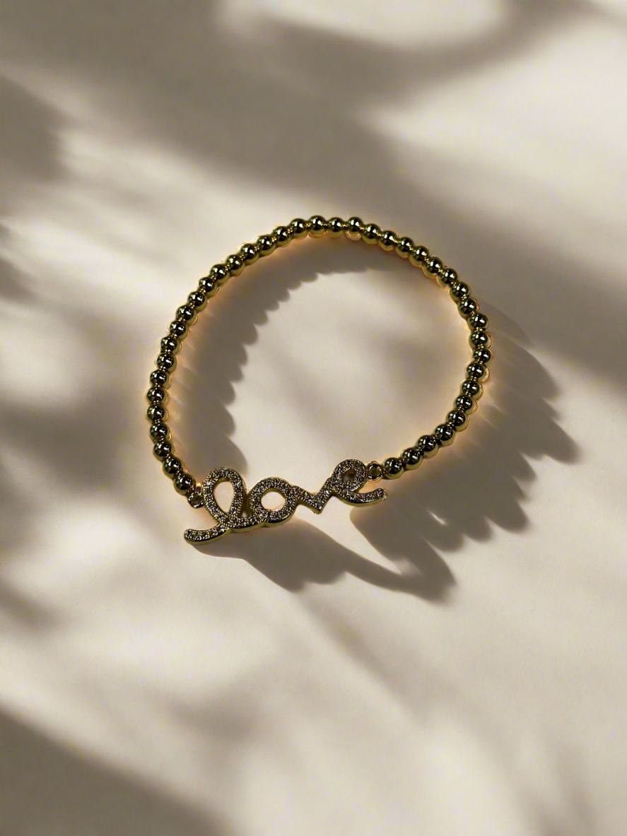 Bracelet: Gold Beaded
