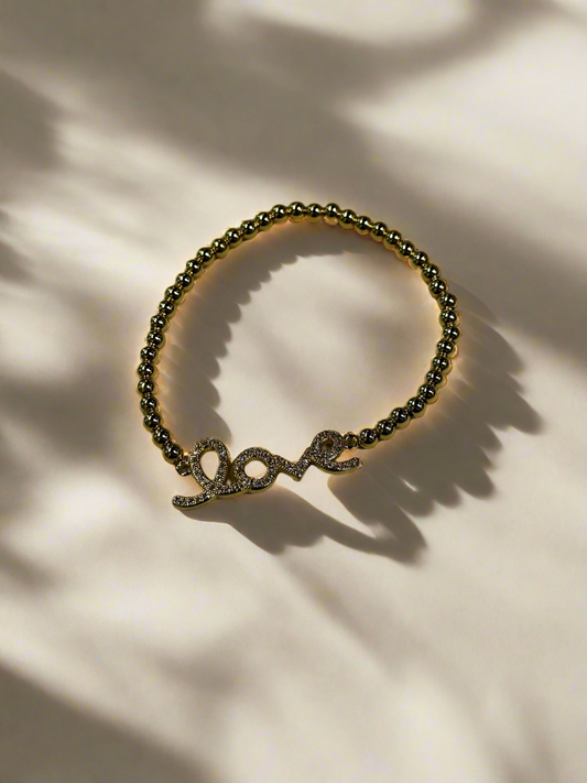 Bracelet: Gold Beaded