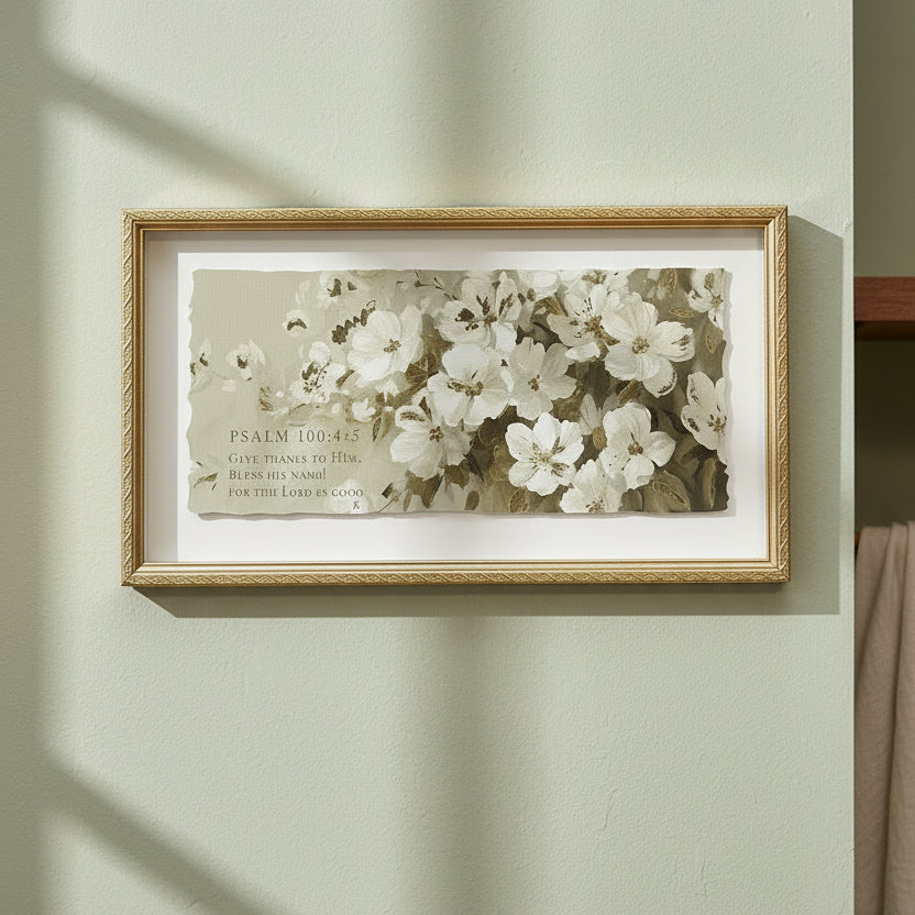 Wall Art: Psalms 100:4-5