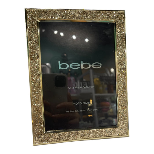 Gold glitter picture frame 5x7