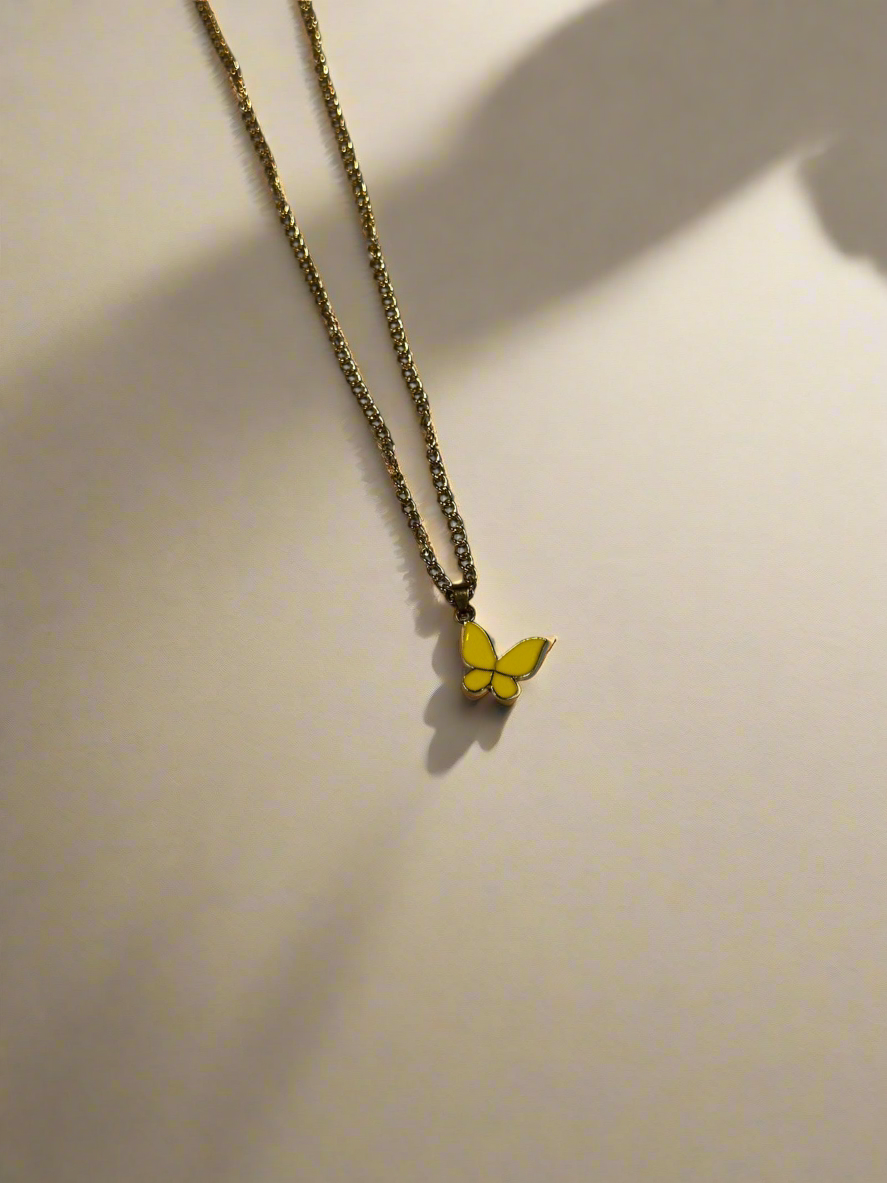 Color Butterfly Necklace