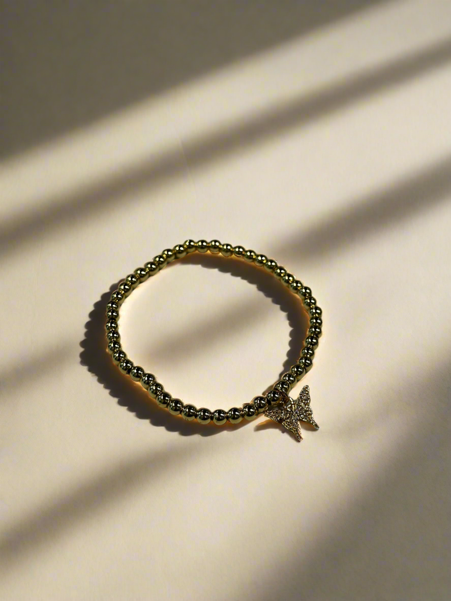 Bracelet: Gold Beaded