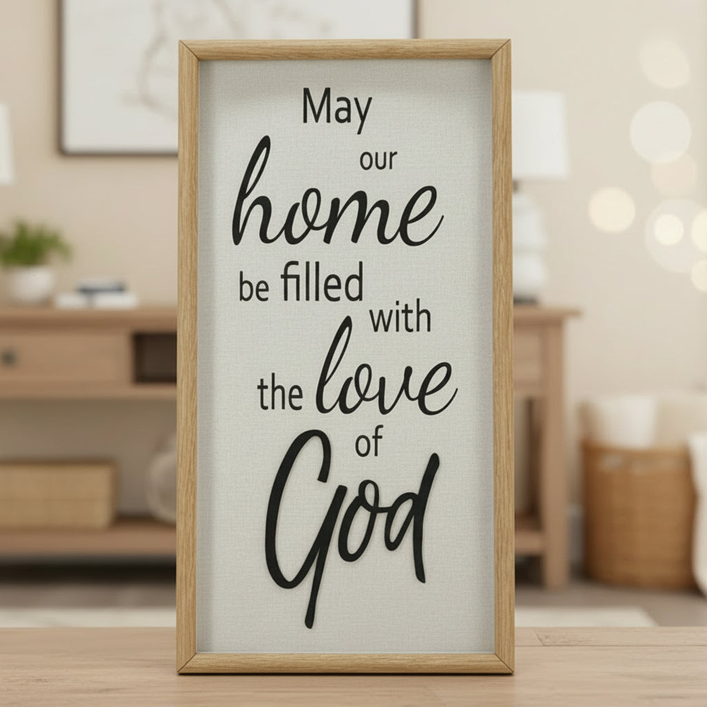 Wall Art: May our home be filled with the love of God