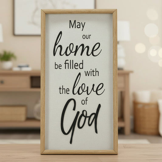 Wall Art: May our home be filled with the love of God