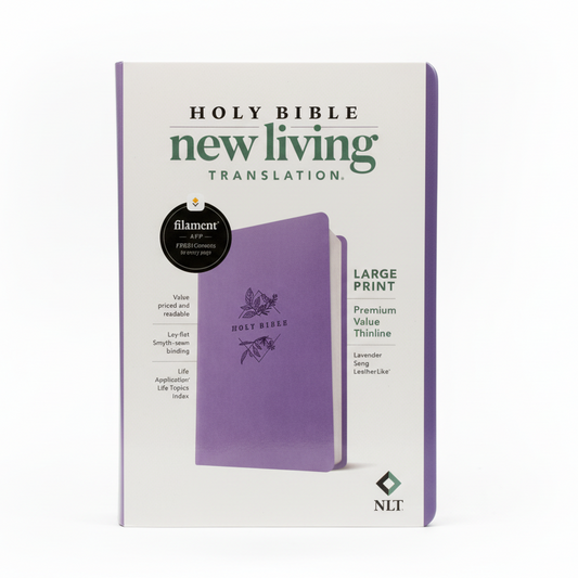 Bible: NLT Lavender Large Print