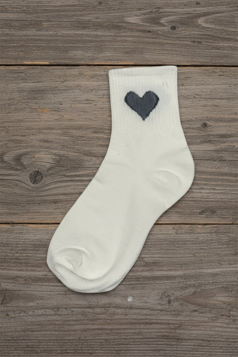 Socks: Heart design