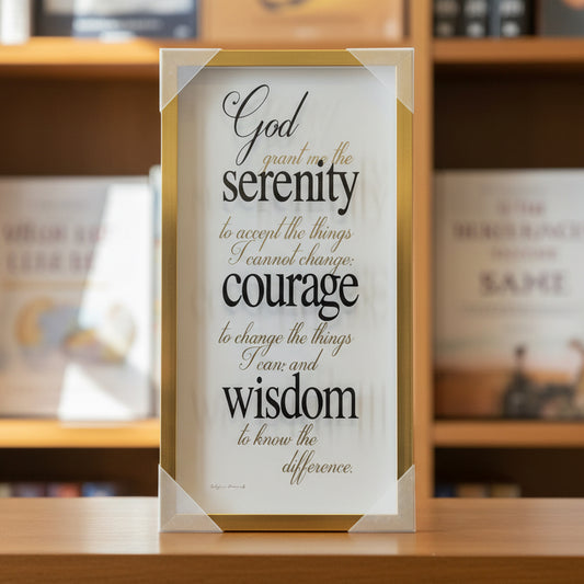 Wall Art: God Grant me the Serenity to accept the things I cannot..