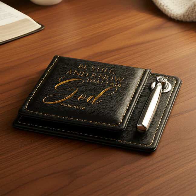 Note Pad: Bible Verses & Pen Holder