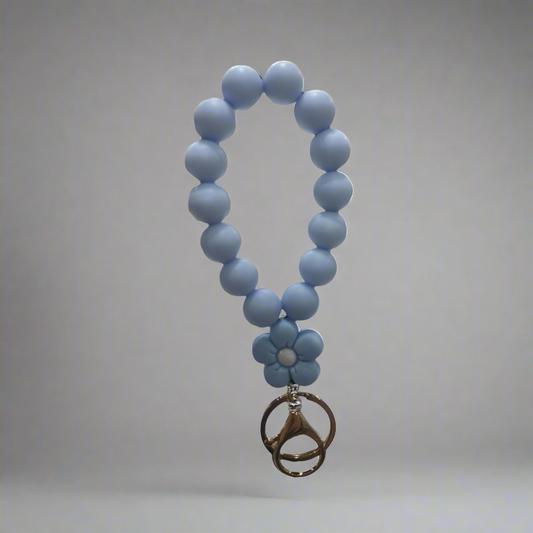 Flower Beaded Keychain