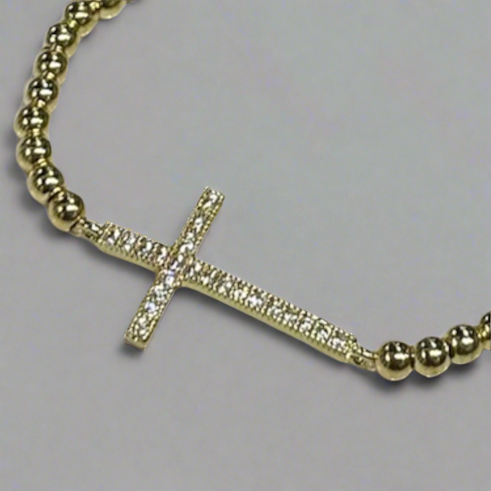 Gold Beaded Bracelet