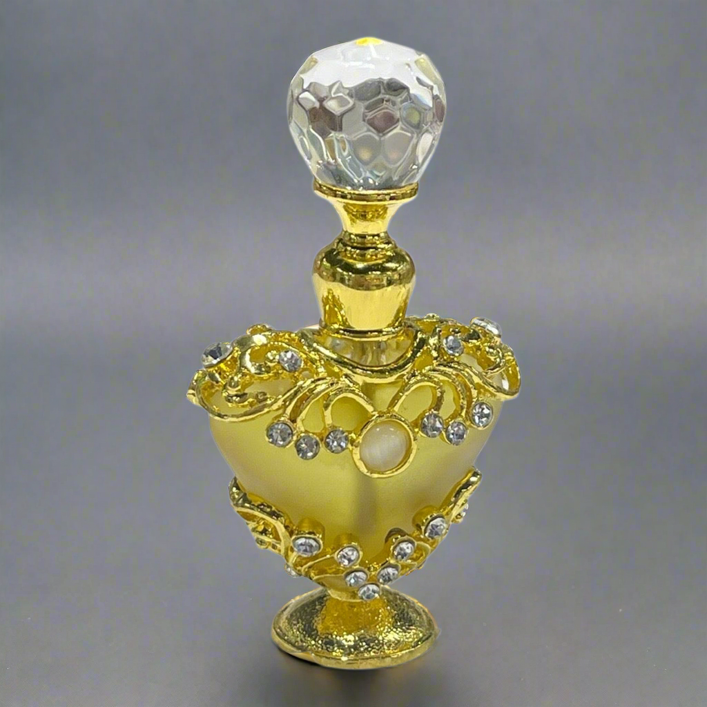 Gold jeweled and crown mini healing oil