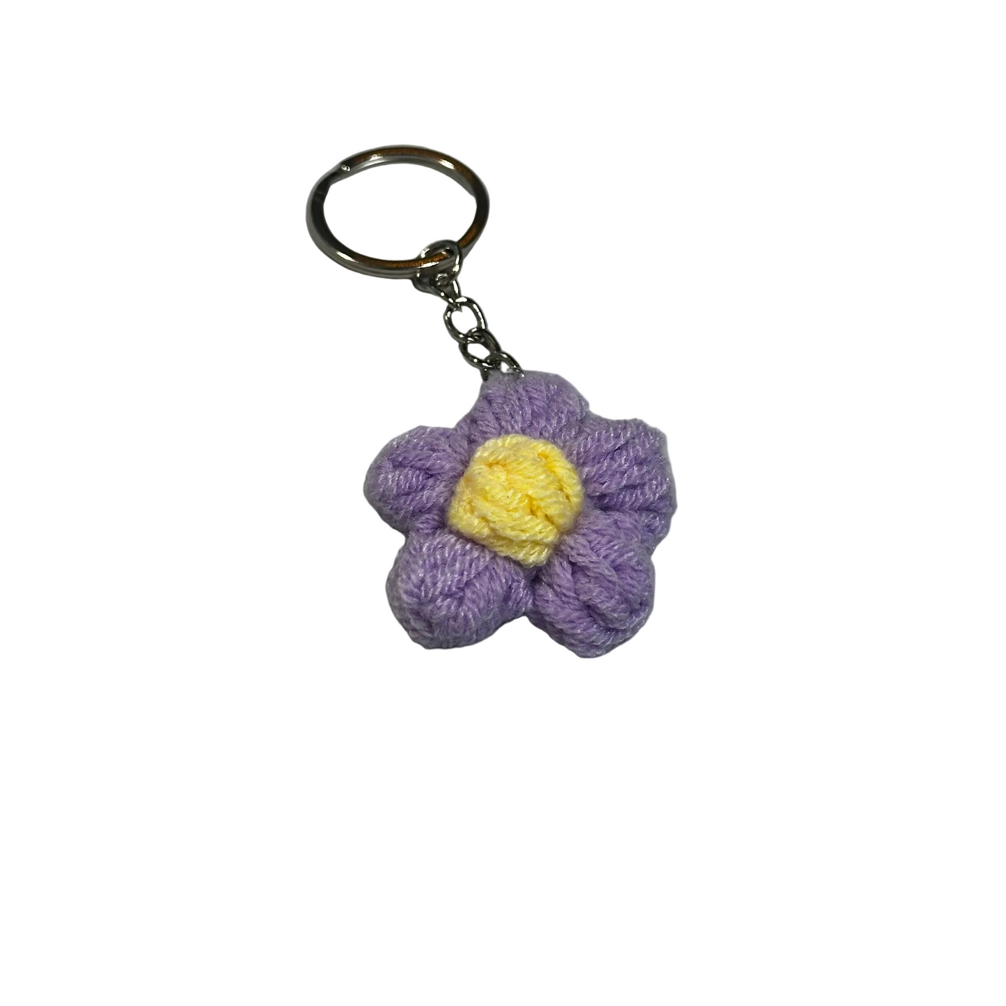 Keychain: Crochet flowers