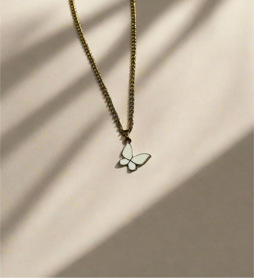 Color Butterfly Necklace
