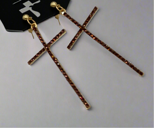 Cross earrings